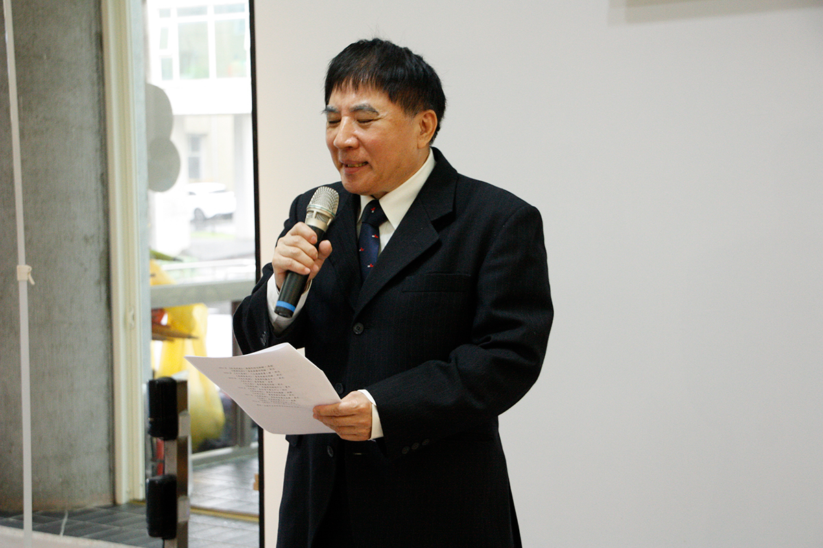 許泰文校長表示本次展覽聚焦曹老師的「故鄉」馬祖 在馬祖設立分校是海大的榮譽