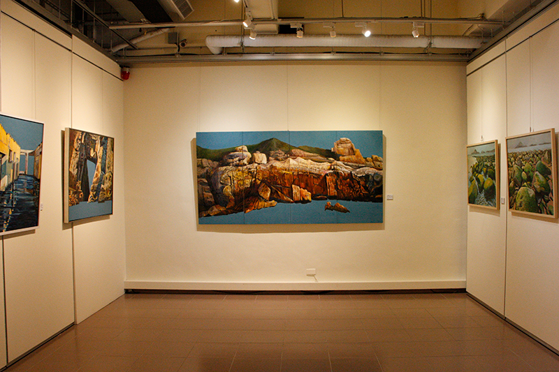 馬祖藝術家於海大開展 透過畫作將當地風情帶入校園