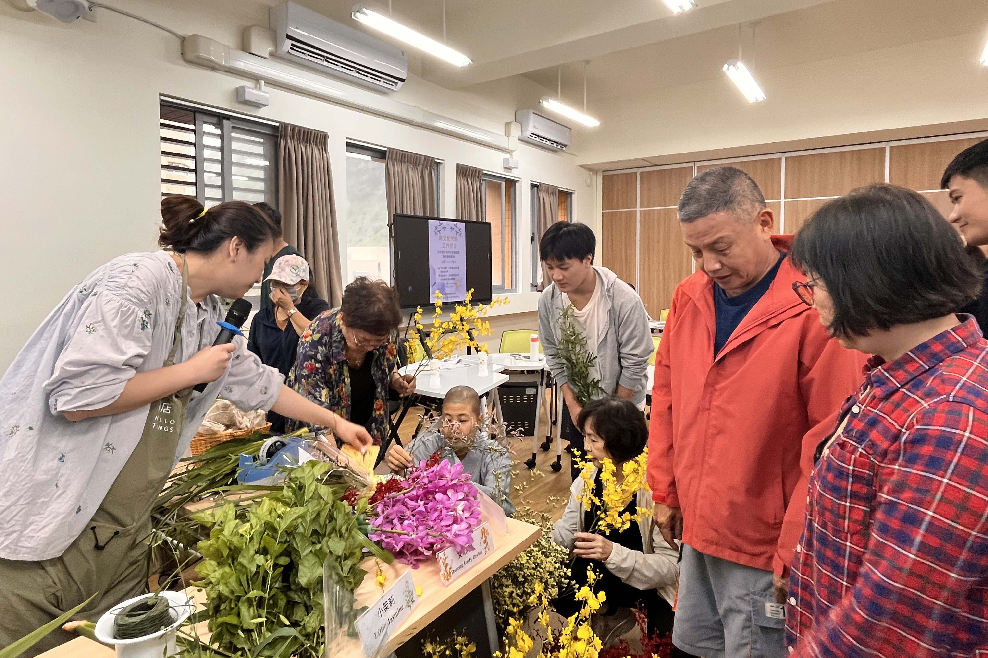 長者製作花束