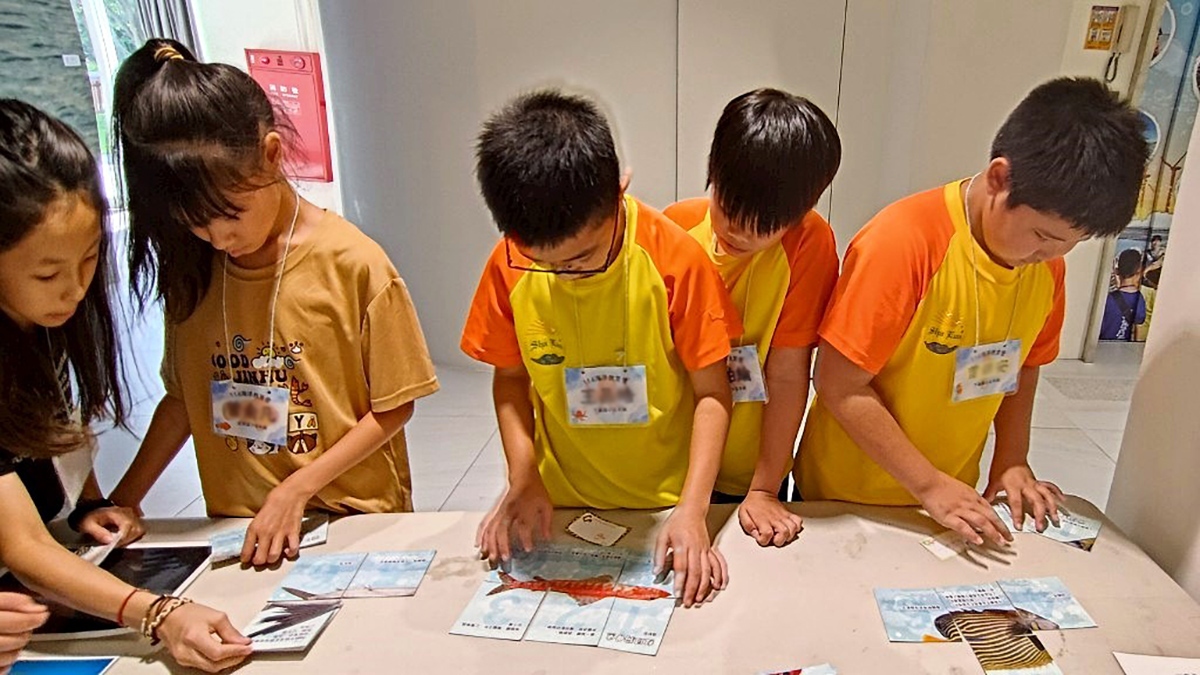 海大學生設計了一系列闖關遊戲讓學童認識海洋知識