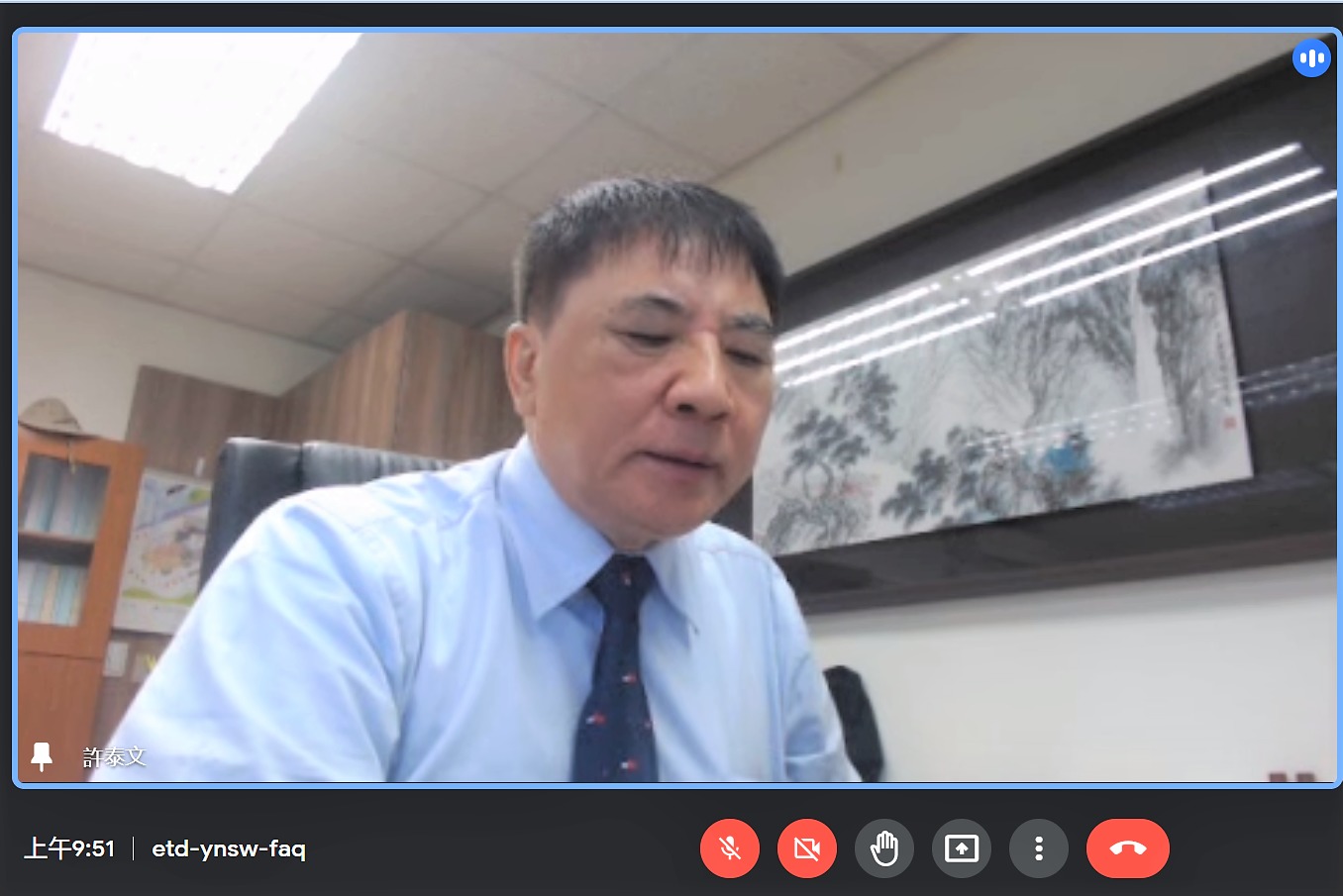 許泰文校長表示科技與人文並重是海大一貫的理念