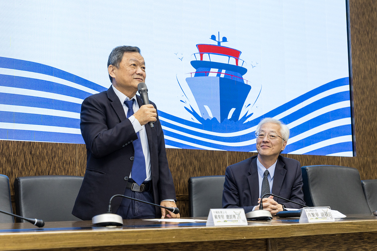 中航戴聖堅總經理表示由衷希望海大學子未來能有機會加入中航這個大家庭。
