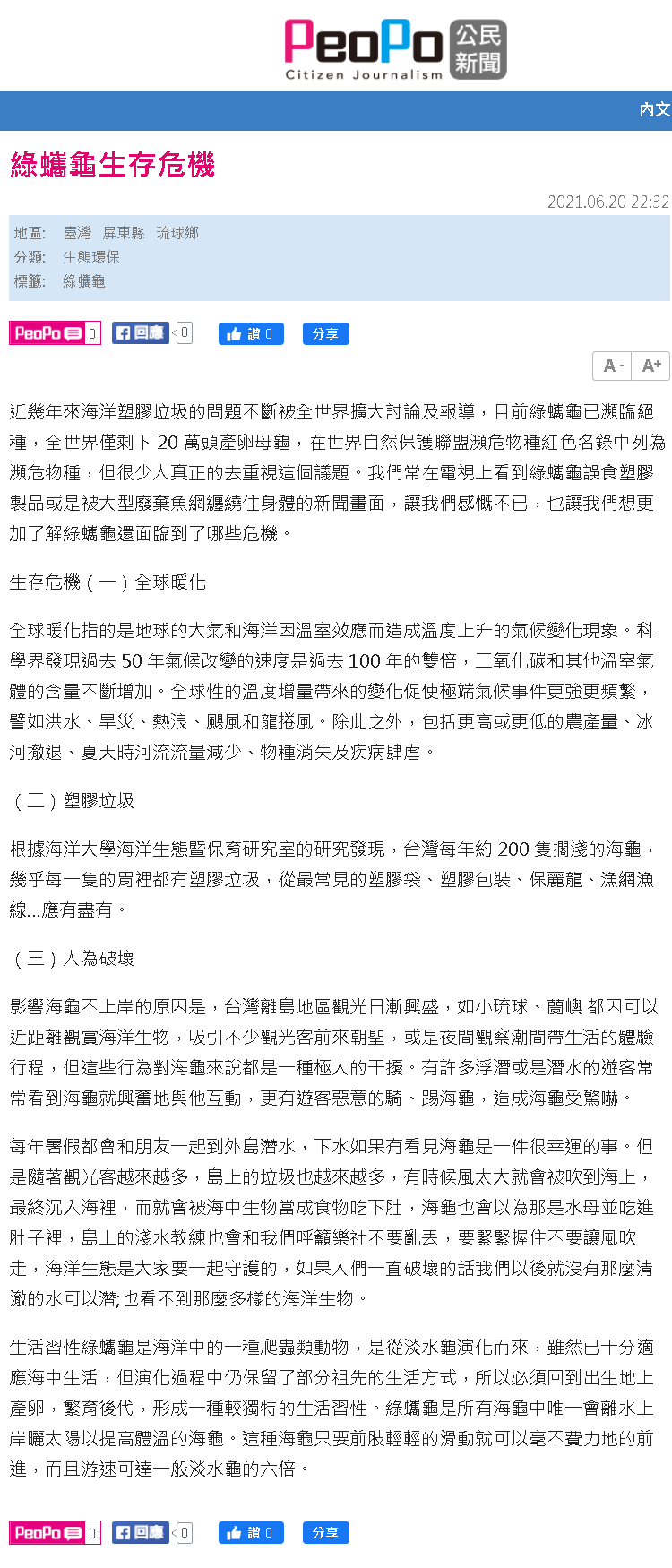 綠蠵龜