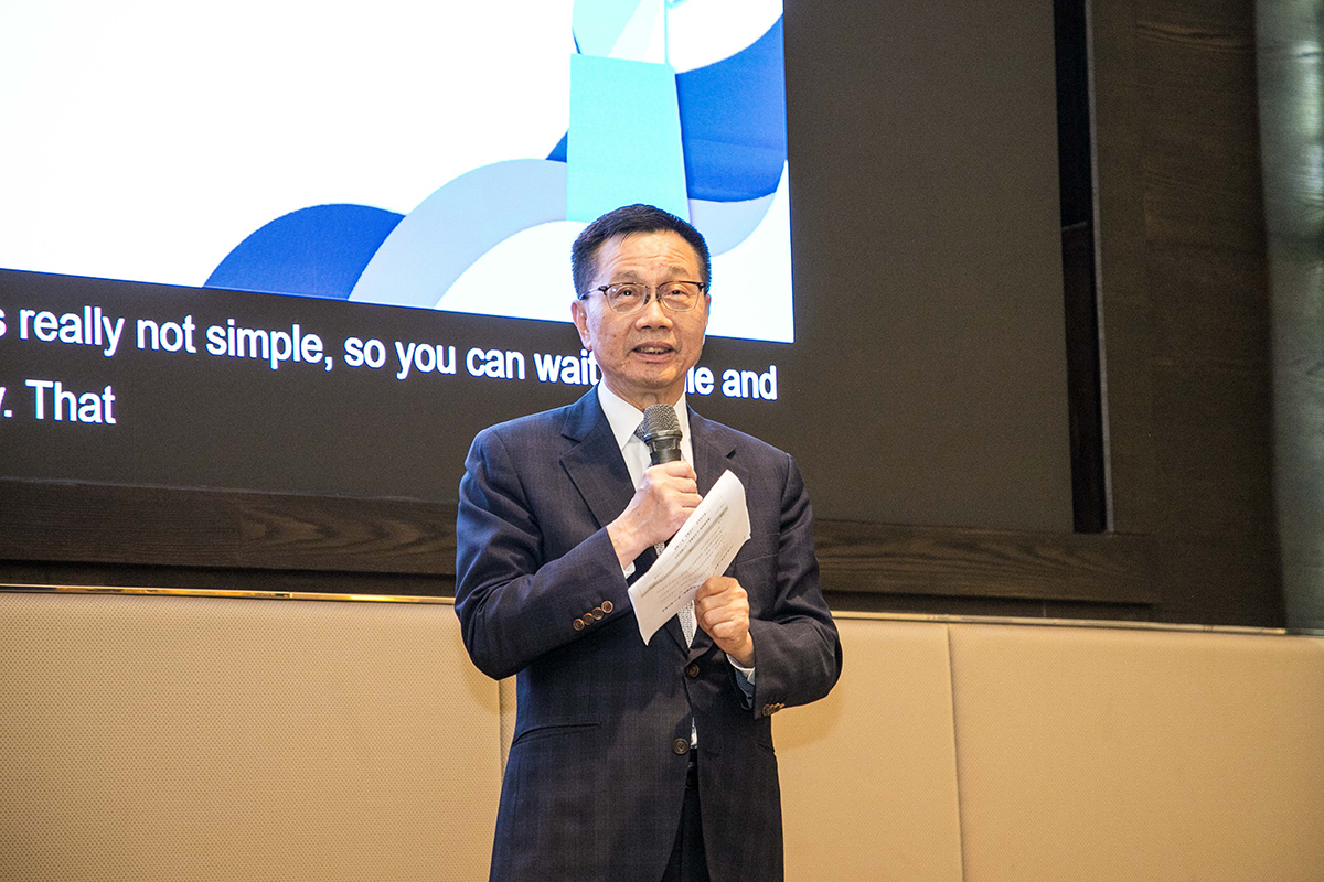 林見松總會長說加上勇氣及信心生命會越來越不一樣