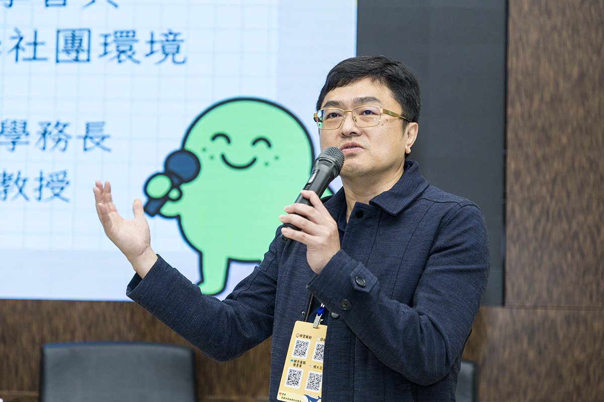 淡江大學武士戎學務長為第一場專題演講開場