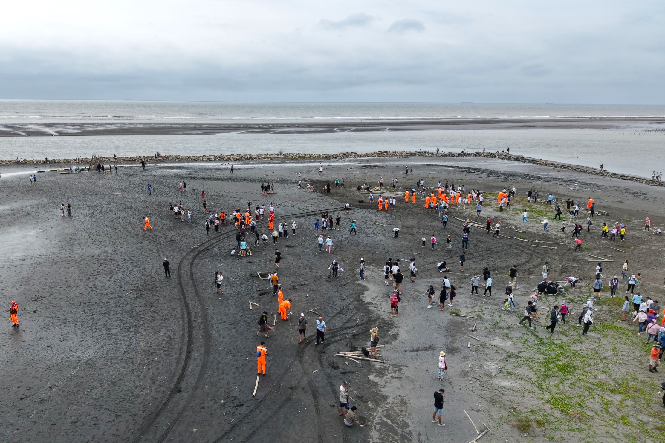 海大攜手地方辦理淨灘 超過700人齊聚雲林三條崙守護海洋