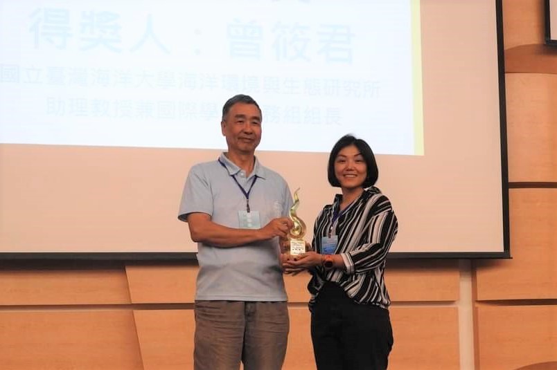 海大曾筱君助理教授獲頒海洋學會第六屆「海洋薪傳獎」
