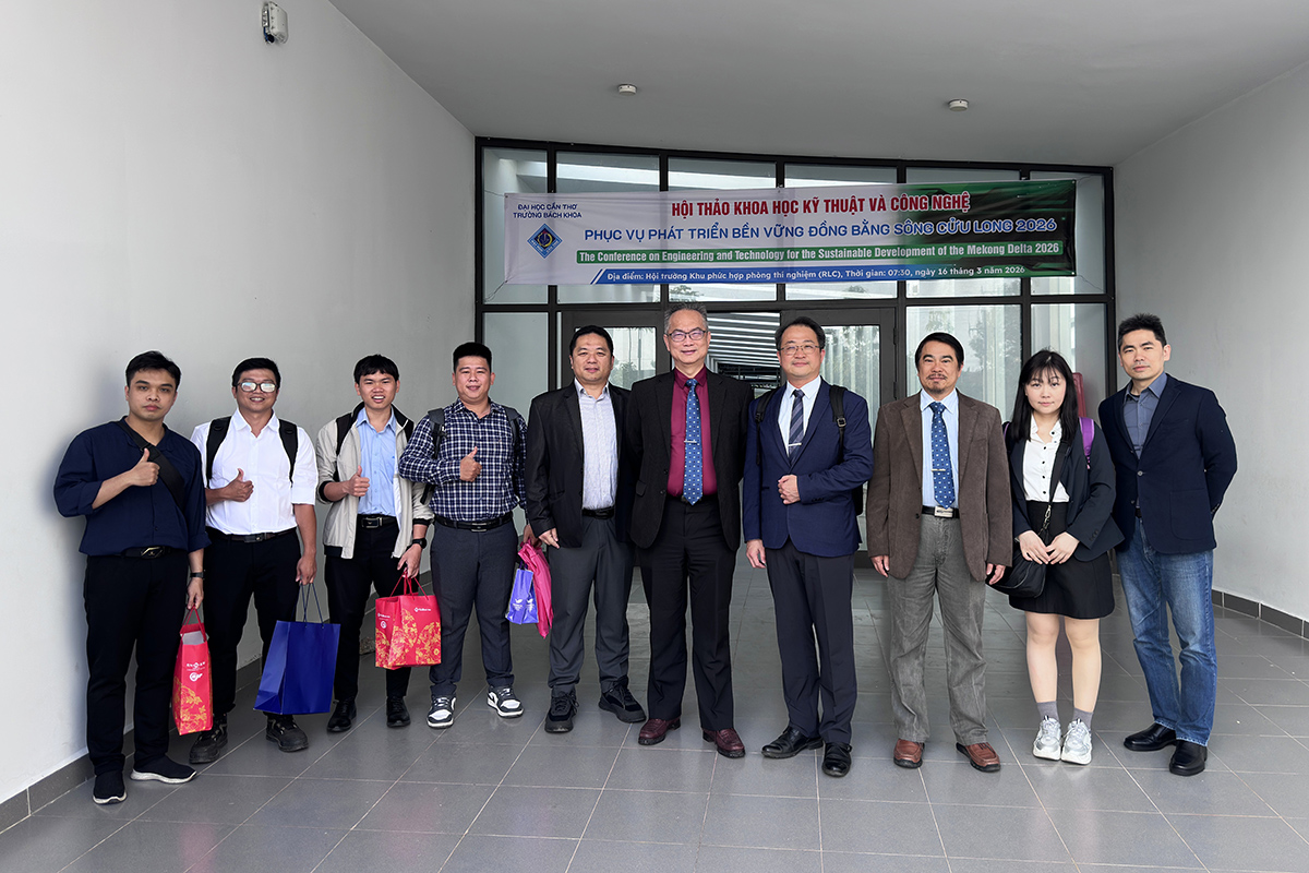 海洋大學交流團成員於肯特大學ETMD 2026國際研討會前合影