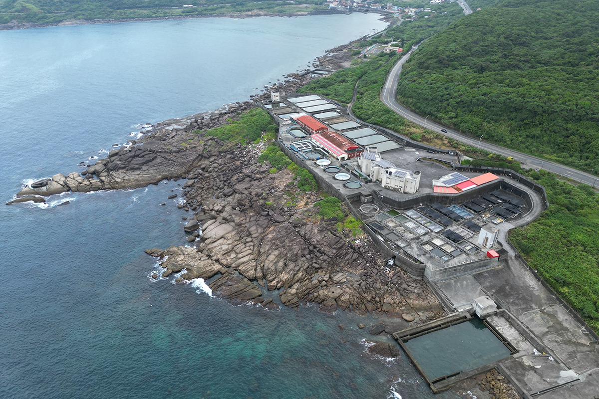 新北市政府海洋資源復育園區全景