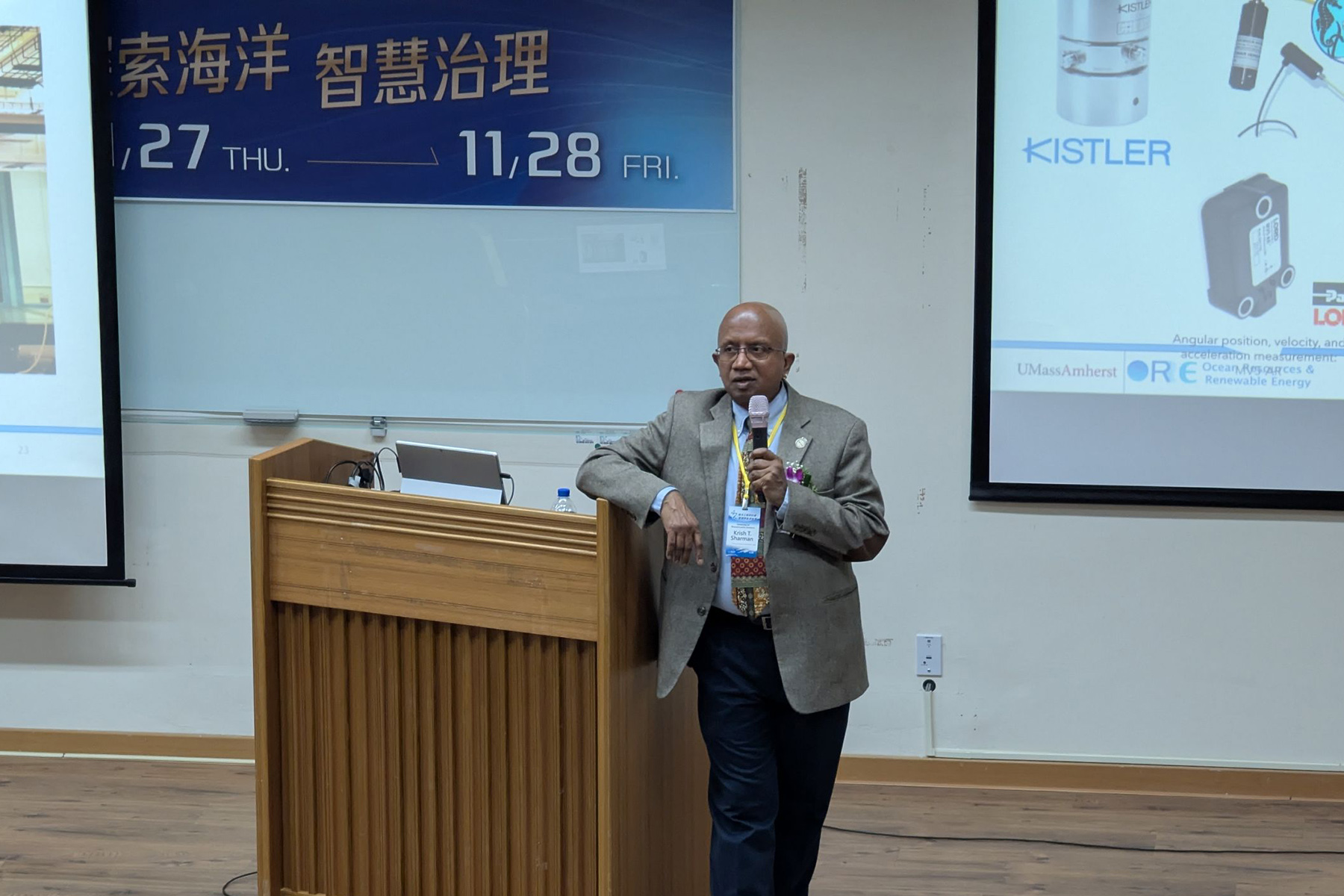 美國麻州大學阿默斯特分校Prof. Krish T. Sharman分享波浪能轉換器之技術經濟模擬與設計