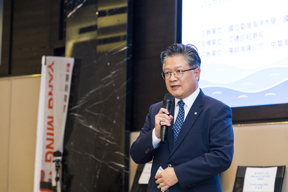 陽明海運吳宜達副總經理表示該公司提供友善的職場與支持措施，在甲級女性船員占比已超過11%。