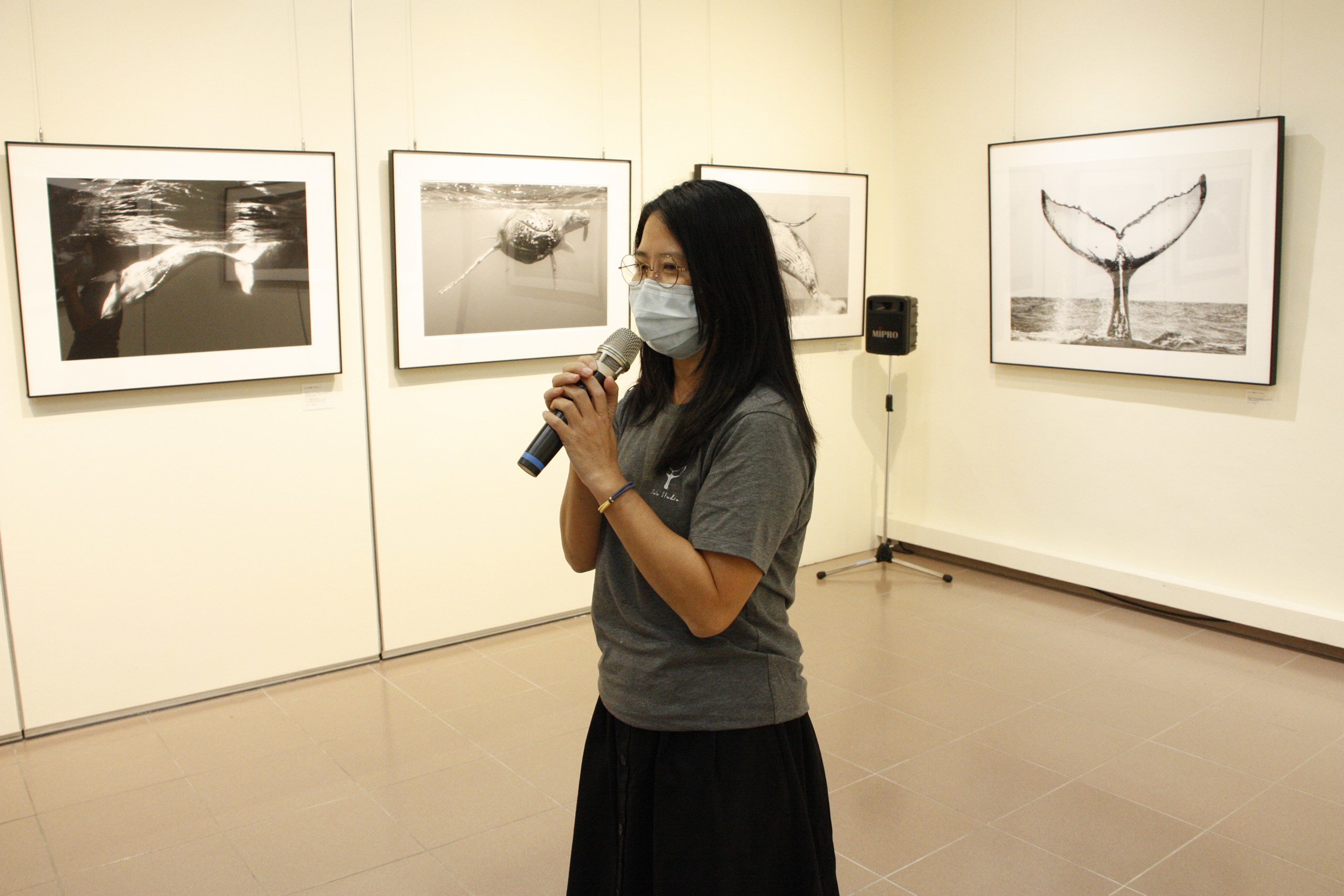 陳玟樺分享這次的作品主要是海洋與美學的結合