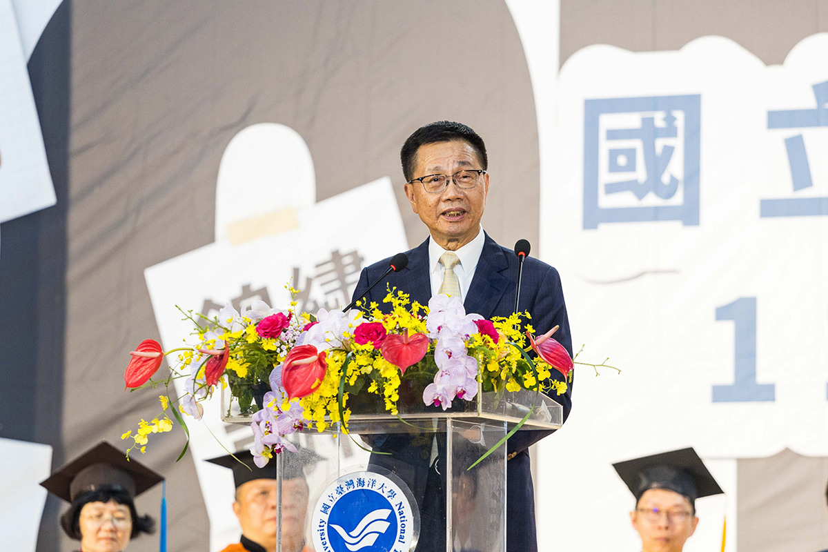 林見松總會長祝福學弟妹心有海洋，眼有世界，未來就會無限寬廣