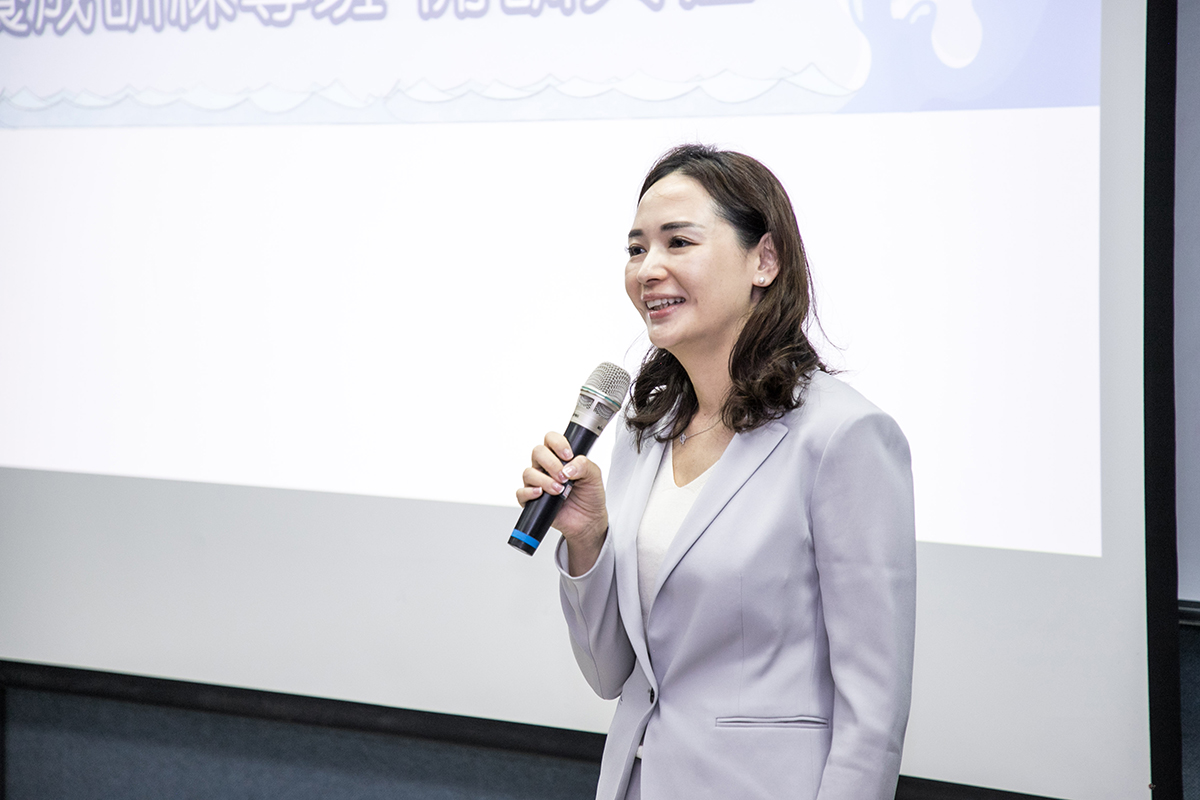 沃旭能源林靖苹副董事長勉勵學員把握機會開啟自己未來的無限可能