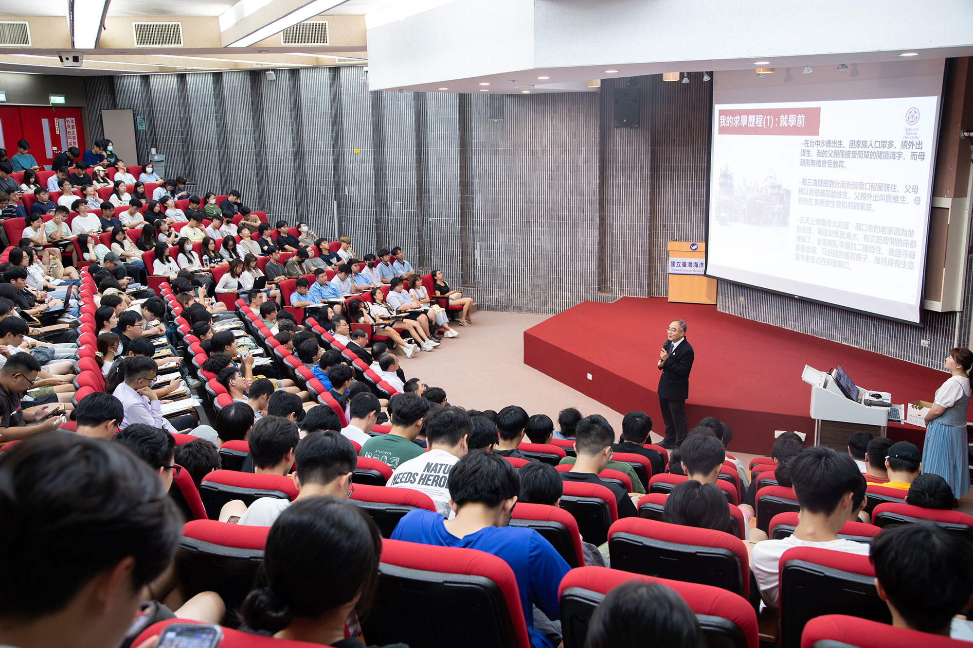 陳校長回顧自己求學及研究歷程勉勵學子培養韌性