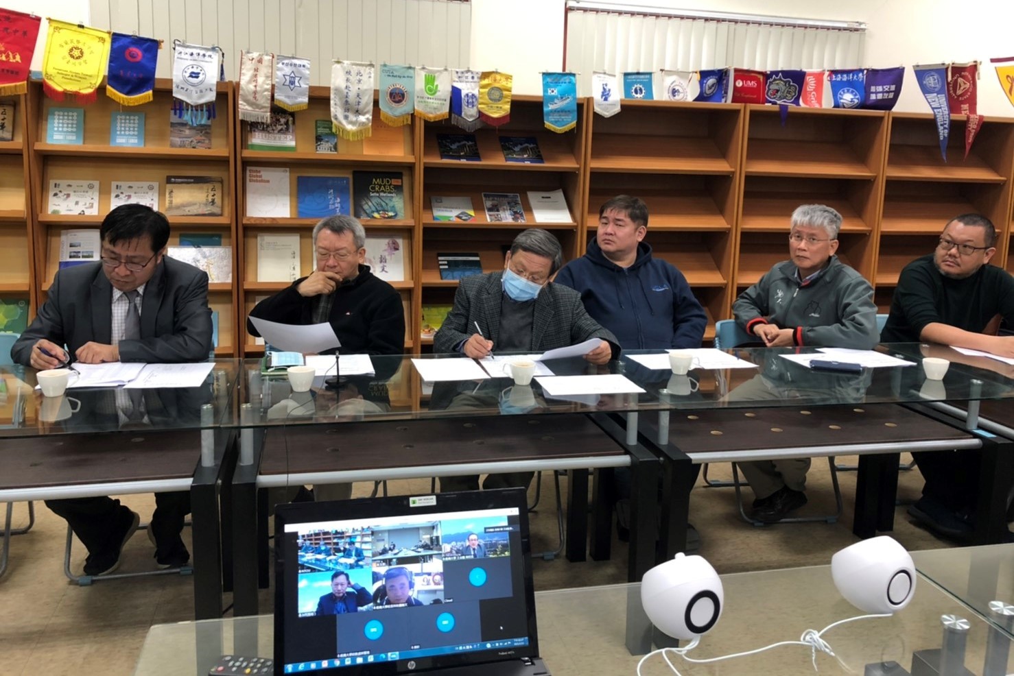 海大與福州大學為推展兩校持續合作召開線上會議